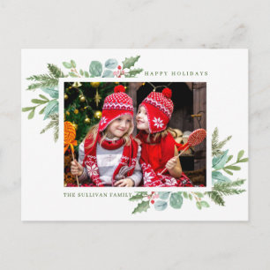 kerstLijst Briefkaart voor feestdag