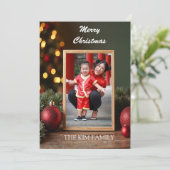 kerstLijst Feestdagenkaart (Staand voorkant)