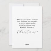 kerstLijst Feestdagenkaart (Achterkant)