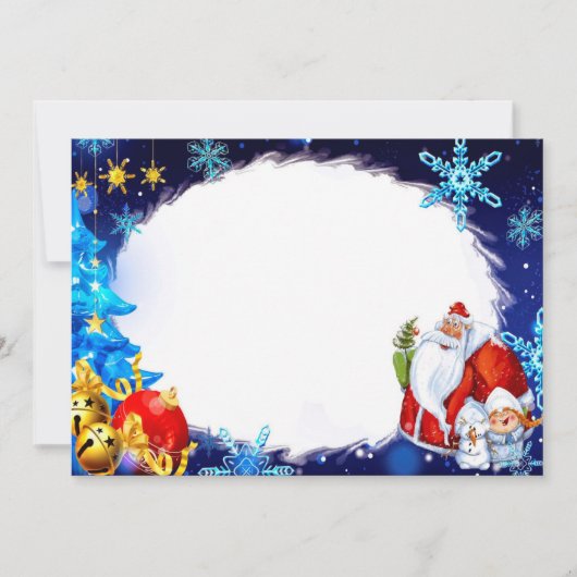 kerstlijst feestdagenkaart (Voorkant)