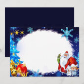 kerstlijst feestdagenkaart (Voorkant / Achterkant)