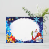 kerstlijst feestdagenkaart (Staand voorkant)