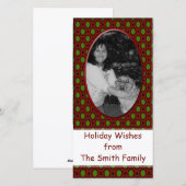 kerstlijst feestdagenkaart (Voorkant / Achterkant)