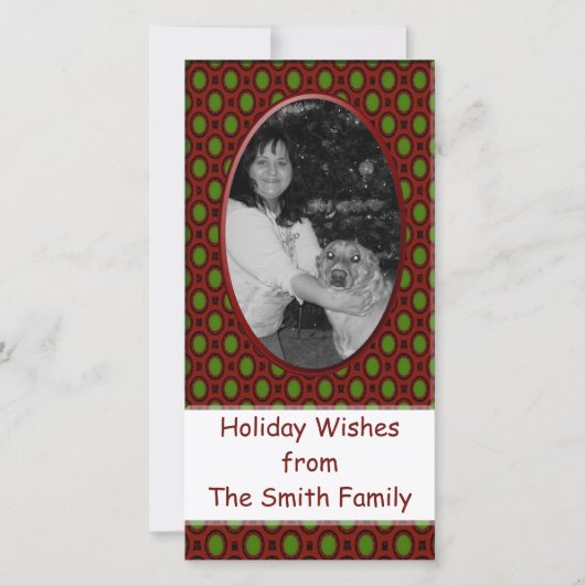 kerstlijst feestdagenkaart (Voorkant)