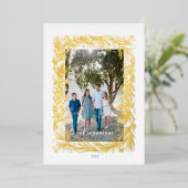 kerstLijst Folie Feestdagenkaart (Staand Voorkant)