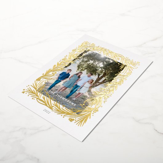 kerstLijst Folie Feestdagenkaart (Gedraaid)