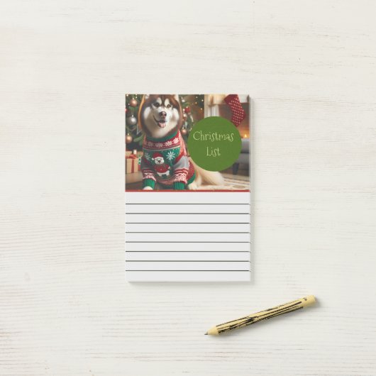 Kerstlijst Foto Notitieblok Post-it® Notes (Op bureau)