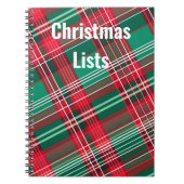 Kerstlijst Notitieboek (Voorkant)