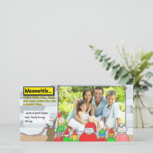 Kerstlijst Review Fotokaart Feestdagenkaart (Staand voorkant)