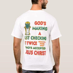 Kerstlijst T-shirt