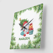 kerstLijst Vierkante Klok (Hoek)