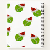 Kerstlijst voor Tennis Persoon Spiral Notitieboek (Achterkant)