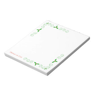 Kerstlijstblok Notitieblok