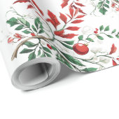 kerstlijsterbes cadeaupapier (Rol Hoek)