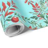 kerstlijsterbes cadeaupapier (Rol Hoek)