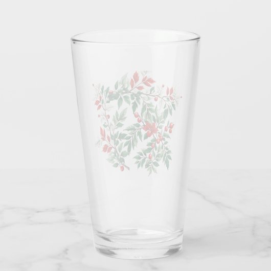 kerstlijsterbes glas (Achterkant)