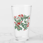 kerstlijsterbes glas (Voorkant)