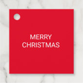 KERSTLIJSTJE EENVOUDIGE FAVOOR LABELS (Voorkant)