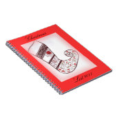 Kerstlijstlaptop Notitieboek (Rechterzijde)