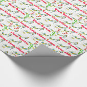 Kerstlijstschoenen van de kerstman cadeaupapier (Hoek)