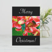 kerstlilies kaart (Staand voorkant)
