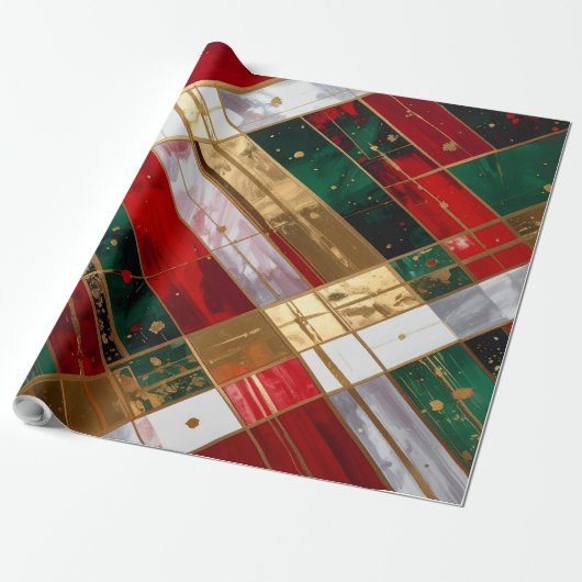 Kerstlint Cadeaupapier (Uitgerold)