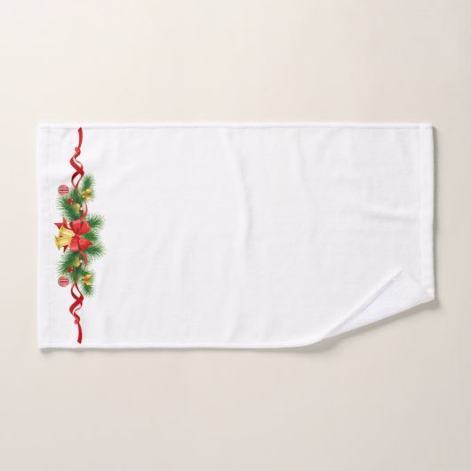 Kerstlint en Holly Bad Handdoek (Handdoek)