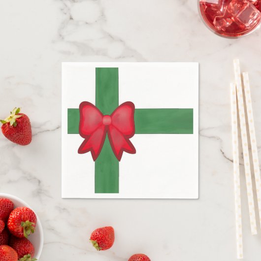 Kerstlint en strik servet (Insitu)