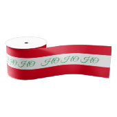 Kerstlint & Ho Ho Ho Stripe Rood/Groen snoep Grosgrain Lint (Spoel)