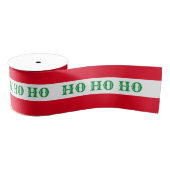 Kerstlint & Ho Ho Ho Stripe Rood/Groen snoep Grosgrain Lint (Spoel)