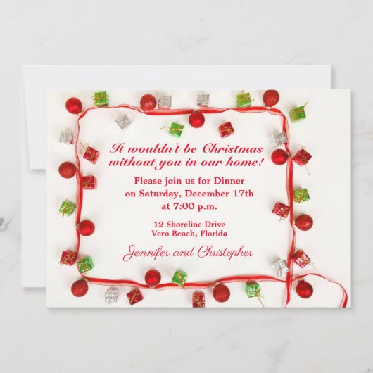 Kerstlint Kaart (Voorkant)