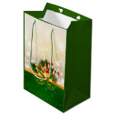 Kerstlint Medium Cadeauzakje (Voorkant Gekanteld)