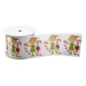 Kerstlint, pretkerst Elf Satijnen Lint (Spoel)