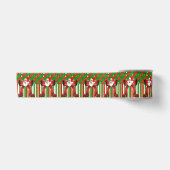 Kerstlint, Prettig Kerstfeest Kerstman Satijnen Lint (Voorkant)