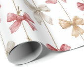 Kerstlint rasterpatroon cadeaupapier (Rol Hoek)