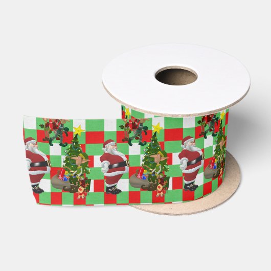 Kerstlint, Sinterklaas Satijnen Lint (Spoel)