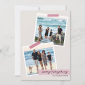 Kerstlint - V3- Foto Vakantietkaart Feestdagenkaart (Voorkant)