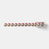 Kerstlint voor honkbalfans satijnen lint (Voorkant)