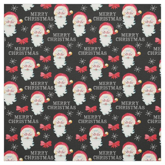 Kerstlinten en kerstman stof (Swatch)