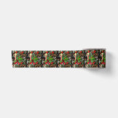 Kerstlintje, kerstkaarsje satijnen lint (Voorkant)