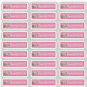 kerstlip-glansaanduiding voor Logo Sticker (Voorkant)