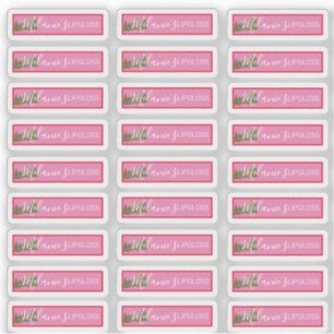 kerstlip-glansaanduiding voor Logo Sticker