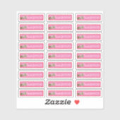 kerstlip-glansaanduiding voor Logo Sticker (Vel)