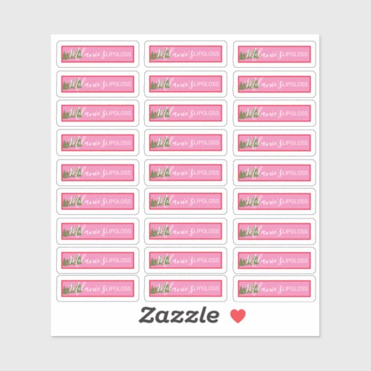 kerstlip-glansaanduiding voor Logo Sticker (Vel)