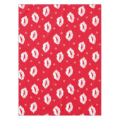 kerstlippen en sneeuwvlokken tafelkleed (Voorkant)