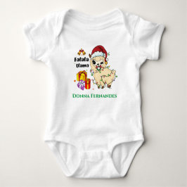 Kerstllama Baby Bodysuit