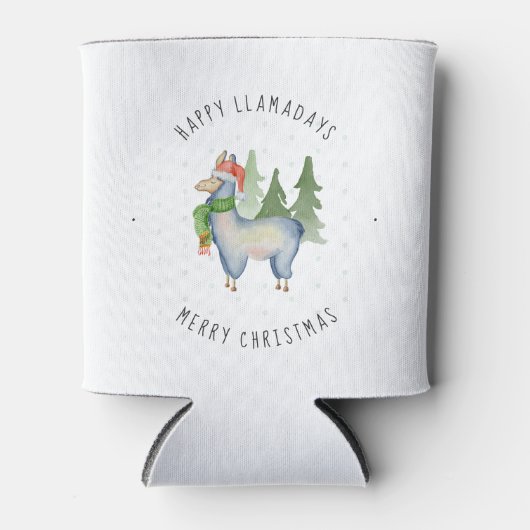 Kerstllama Blikjeskoeler (Voorkant)