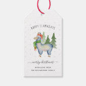 Kerstllama Cadeaulabel (Voorkant)
