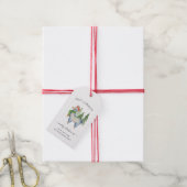 Kerstllama Cadeaulabel (Met Touw)