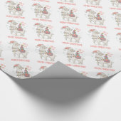 Kerstllama Cadeaupapier (Hoek)